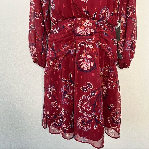 NWT Vince Camuto Women’s Fit and Flare Long Sleeve Mini Dress Size 0 - Picture 6 of 8